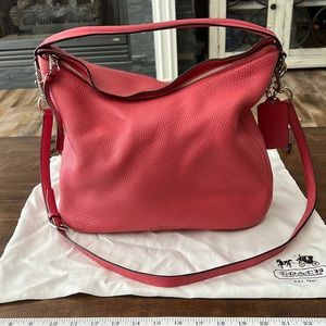 Coach Bleecker Sullivan Crossbody hand bag with duster.